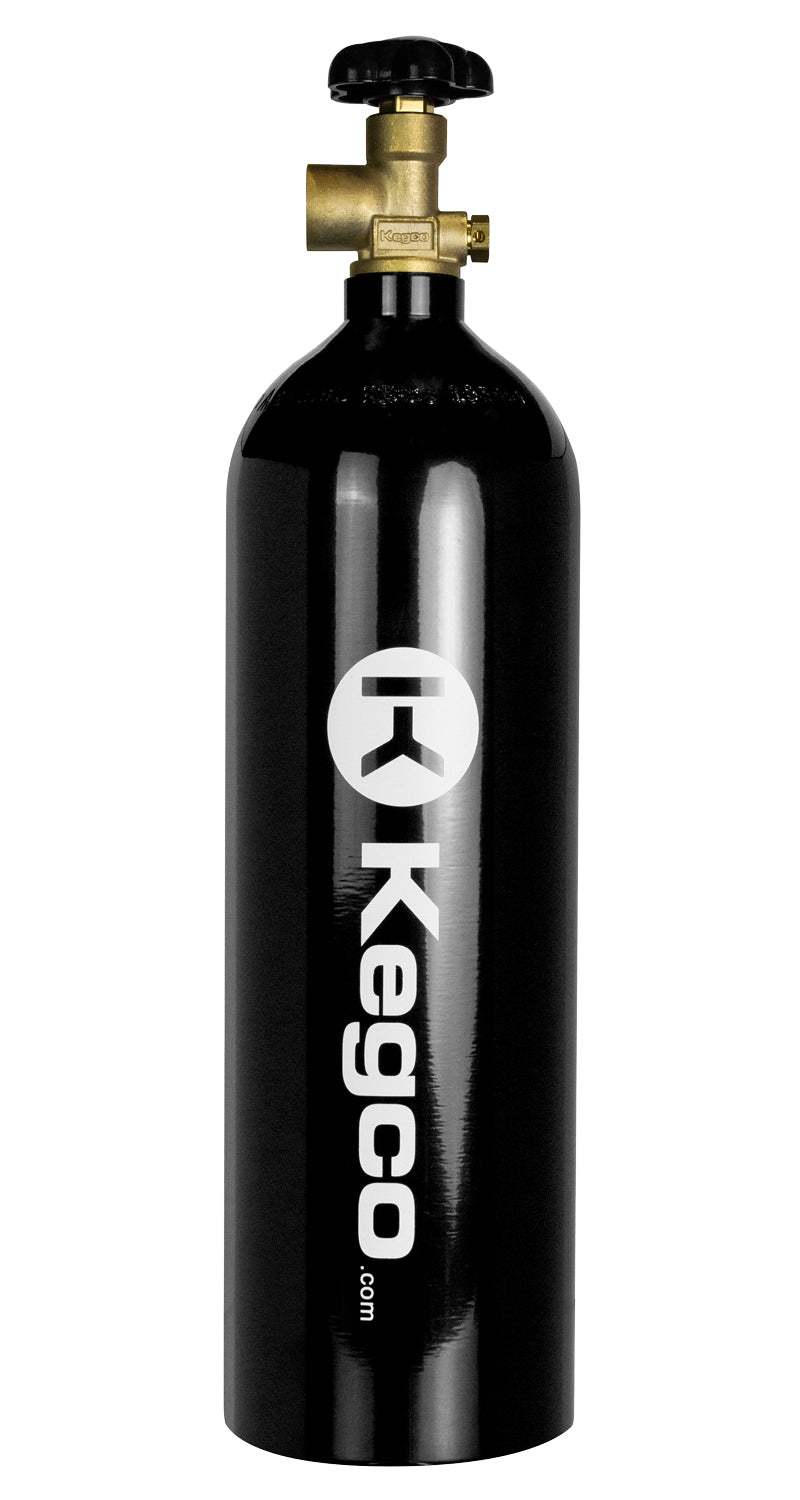 22 Cu. Feet Nitrogen Air Tank - High Pressure Aluminum Gas Cylinder - Black Epoxy Finish