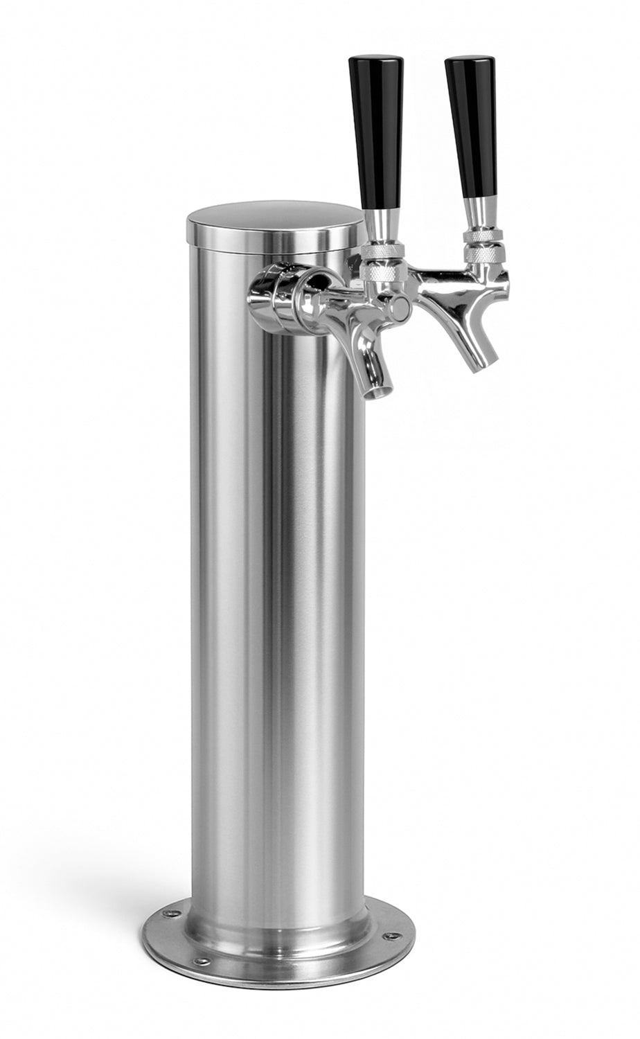 14" Tall Polished Stainless Steel Tower - 100% Stainless Steel Contact